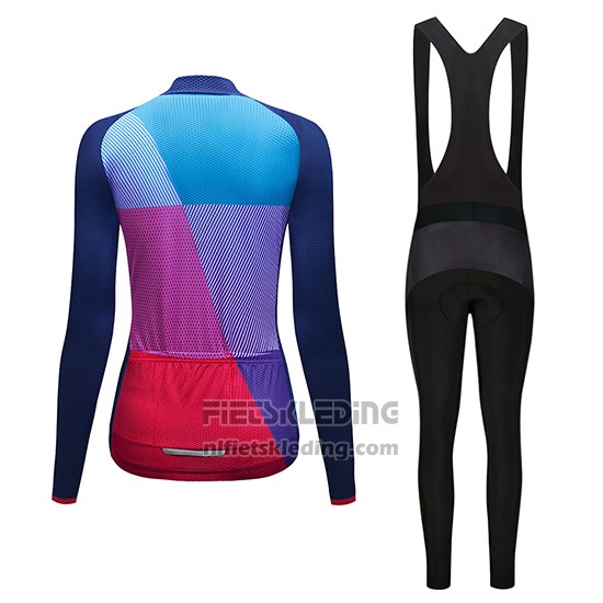 2019 Fietskleding Vrouw Dirty Snow Blauw Rood Violet Lange Mouwen en Koersbroek