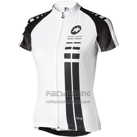 2016 Fietskleding Vrouw Assos Wit en Zwart Korte Mouwen en Koersbroek