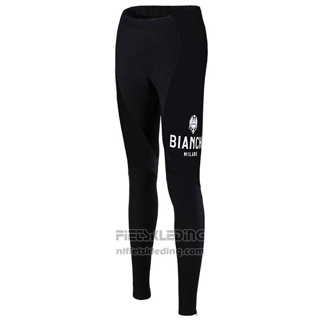 Fietskleding Vrouw Bianchi Milano Cornedo Zwart Blauw Lange Mouwen en Koersbroek