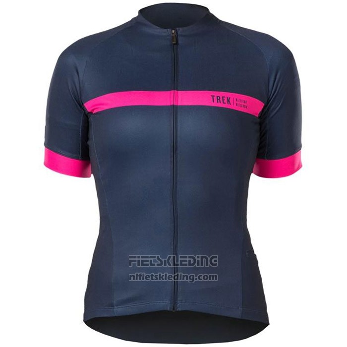 2020 Fietskleding Vrouw Bontrage Fuchsia Donker Blauw Korte Mouwen en Koersbroek