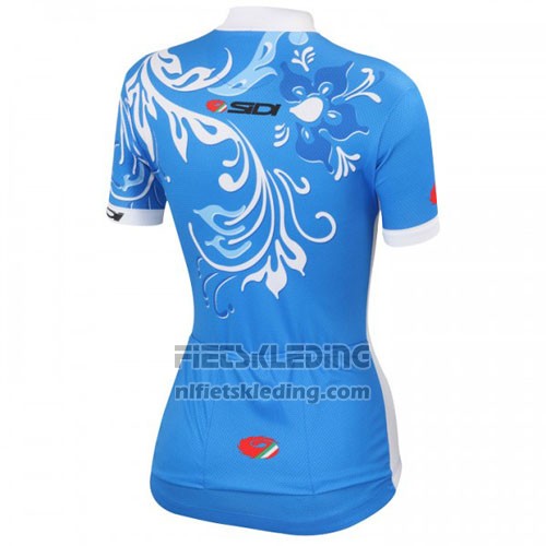 2016 Fietskleding Castelli Wit en Blauw Korte Mouwen en Koersbroek