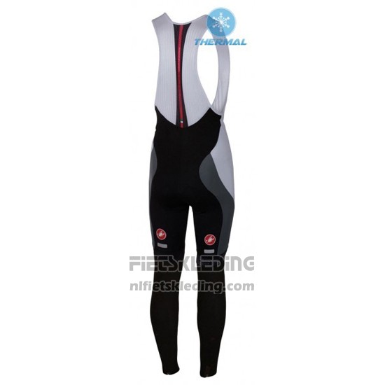 2016 Fietskleding Vrouw Castelli Wit en Rood Lange Mouwen en Koersbroek