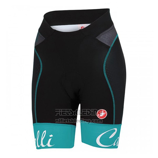2017 Fietskleding Vrouw Castelli Aero Race Groen Korte Mouwen en Koersbroek
