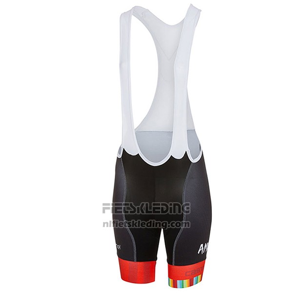2017 Fietskleding Vrouw Castelli Maratona Rood en Wit Korte Mouwen en Koersbroek