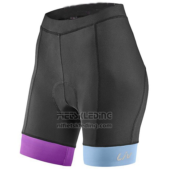 2019 Fietskleding Vrouw Liv Wit Blauw Korte Mouwen en Koersbroek