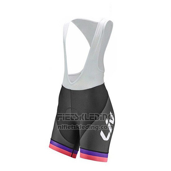 2019 Fietskleding Vrouw Liv Zwart Fuchsia Korte Mouwen en Koersbroek