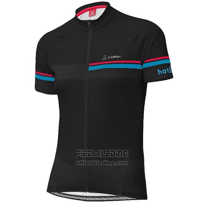 2020 Fietskleding Vrouw Loffler Roze Blauw Zwart Korte Mouwen en Koersbroek