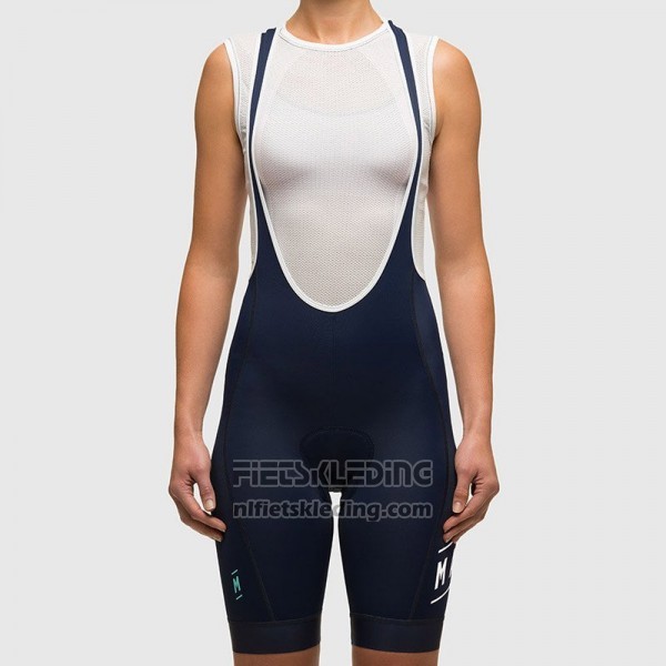 2017 Fietskleding Vrouw Maap Diep Blauw Korte Mouwen en Koersbroek