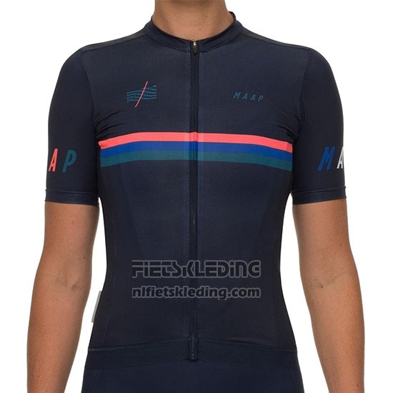 2019 Fietskleding Vrouw Maap Nationals Zwart Korte Mouwen en Koersbroek