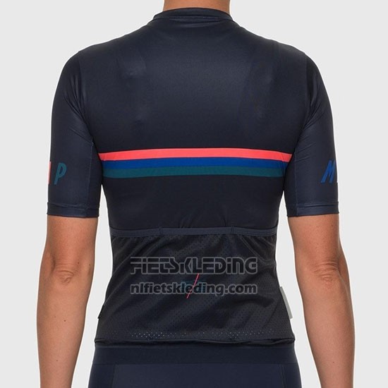 2019 Fietskleding Vrouw Maap Nationals Zwart Korte Mouwen en Koersbroek