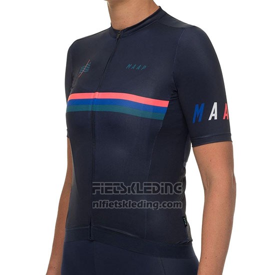 2019 Fietskleding Vrouw Maap Nationals Zwart Korte Mouwen en Koersbroek