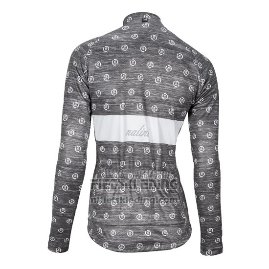 2016 Fietskleding Vrouw Nalini Wit en Grijs Lange Mouwen en Koersbroek