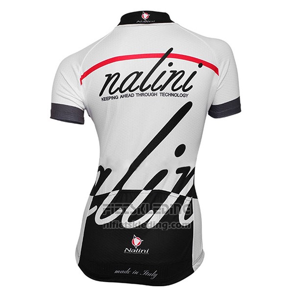 2017 Fietskleding Vrouw Nalini Classic Wit Korte Mouwen en Koersbroek