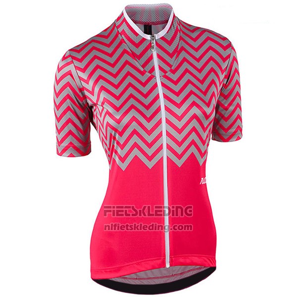 2017 Fietskleding Vrouw Nalini Wave Rood Korte Mouwen en Koersbroek