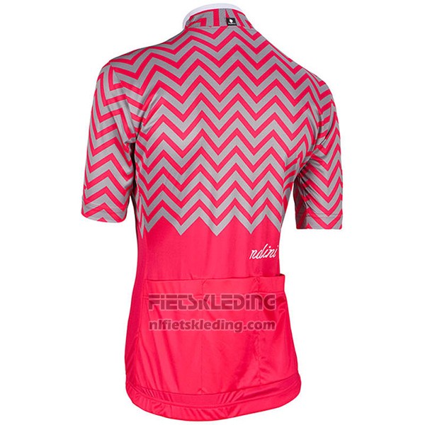 2017 Fietskleding Vrouw Nalini Wave Rood Korte Mouwen en Koersbroek