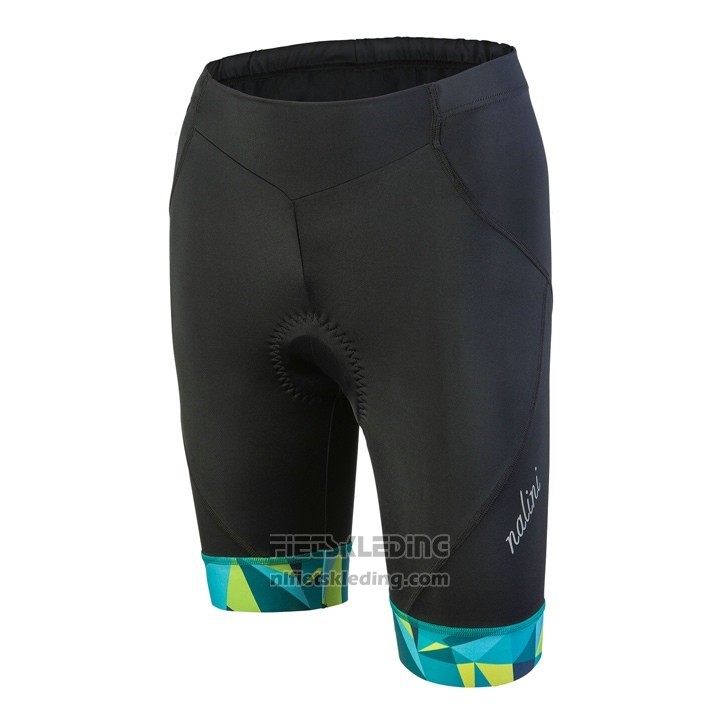 2018 Fietskleding Vrouw Nalini Chic Groen Korte Mouwen en Koersbroek