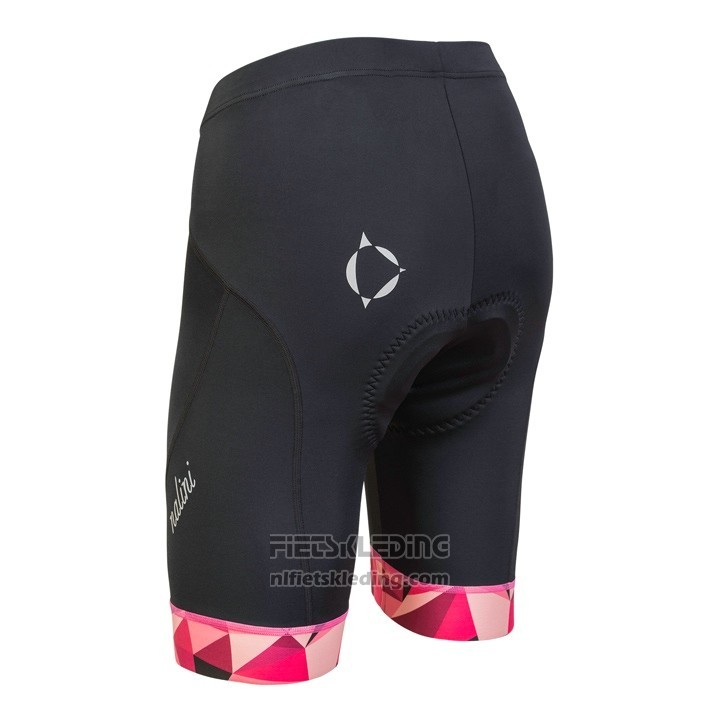 2018 Fietskleding Vrouw Nalini Chic Rood Korte Mouwen en Koersbroek