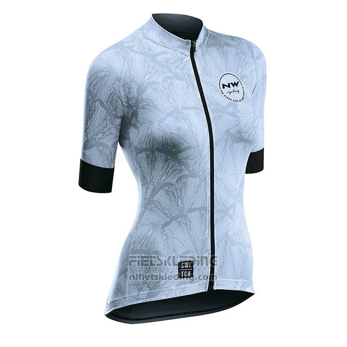 2020 Fietskleding Vrouw Northwave Blauw Zwart Korte Mouwen en Koersbroek