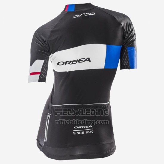 2016 Fietskleding Vrouw Orbea Blauw en Zwart Korte Mouwen en Koersbroek