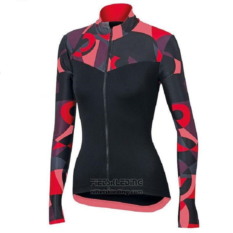 2018 Fietskleding Vrouw Orbea Rood en Zwart Korte Mouwen en Koersbroek