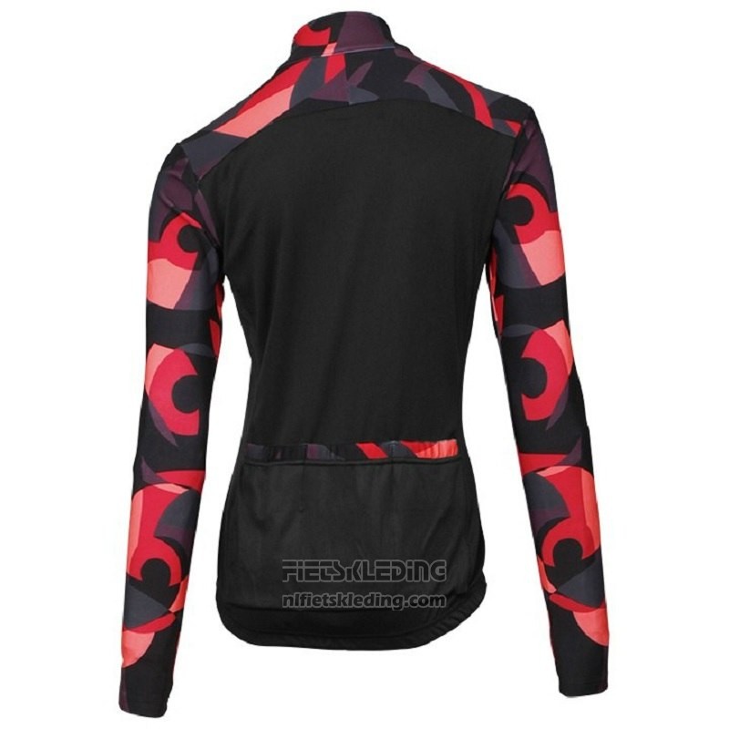 2018 Fietskleding Vrouw Orbea Rood en Zwart Korte Mouwen en Koersbroek