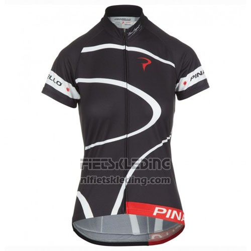 2016 Fietskleding Vrouw Pinarello Rood en Wit Korte Mouwen en Koersbroek