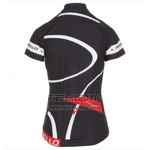 2016 Fietskleding Vrouw Pinarello Rood en Wit Korte Mouwen en Koersbroek