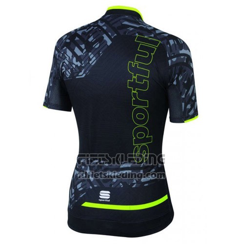 2016 Fietskleding Vrouw Sportful Groen en Zwart Korte Mouwen en Koersbroek