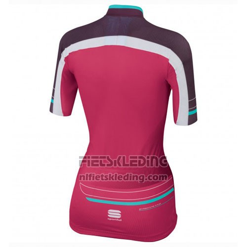 2016 Fietskleding Vrouw Sportful Rood en Groen Korte Mouwen en Koersbroek