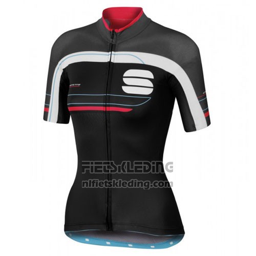 2016 Fietskleding Vrouw Sportful Rood en Zwart Korte Mouwen en Koersbroek