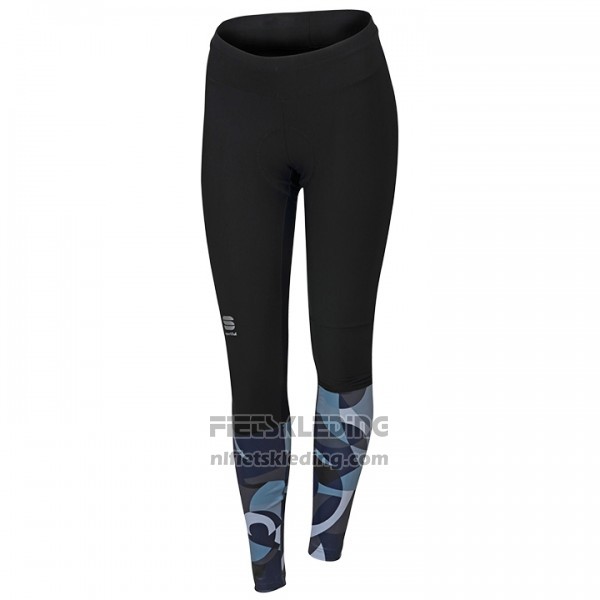 2017 Fietskleding Vrouw Sportful Primavera Blauw Lange Mouwen en Koersbroek