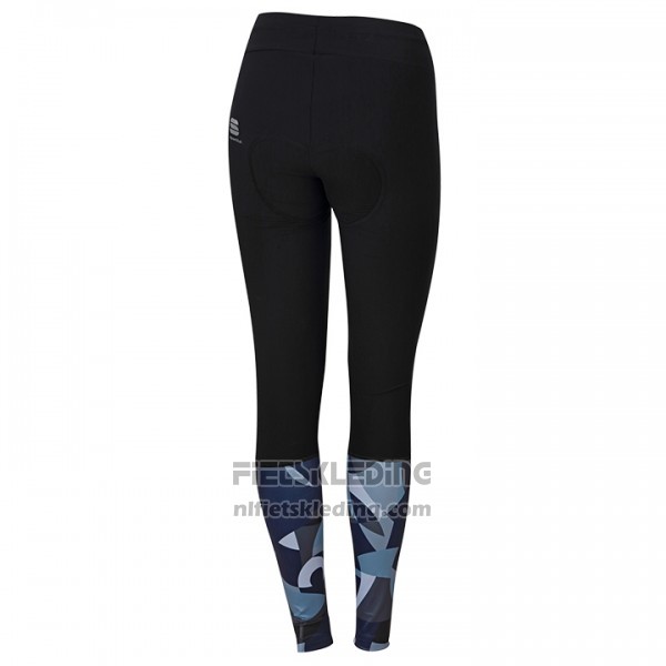 2017 Fietskleding Vrouw Sportful Primavera Blauw Lange Mouwen en Koersbroek
