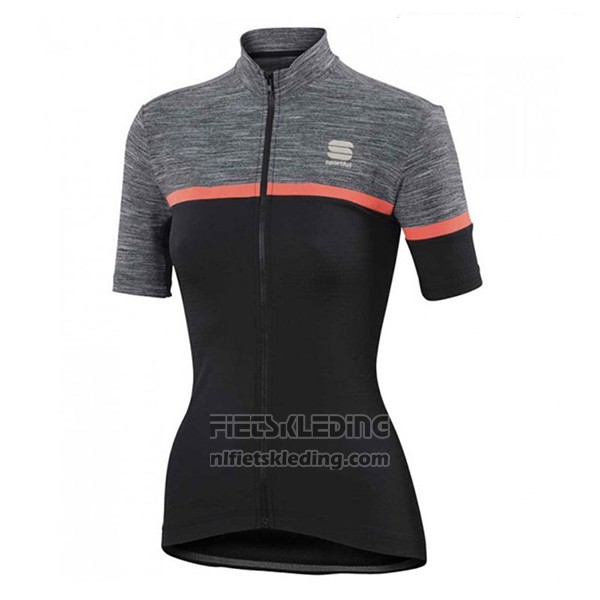 2017 Fietskleding Vrouw Vrouw Sportful Giara Zwart Korte Mouwen en Koersbroek
