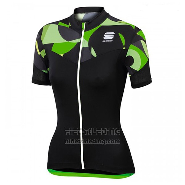 2017 Fietskleding Vrouw Vrouw Sportful Primavera Zwart Korte Mouwen en Koersbroek