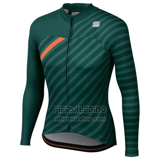 2020 Fietskleding Vrouw Sportful Groen Oranje Lange Mouwen en Koersbroek