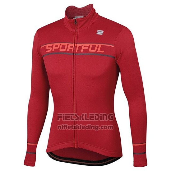 2020 Fietskleding Vrouw Sportful Rood Lange Mouwen en Koersbroek
