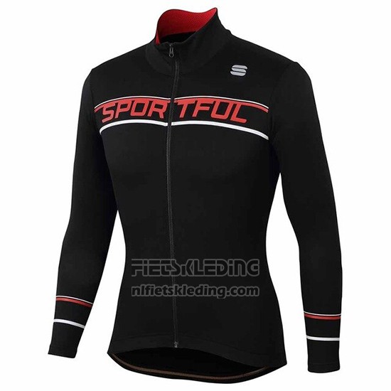 2020 Fietskleding Vrouw Sportful Zwart Rood Lange Mouwen en Koersbroek