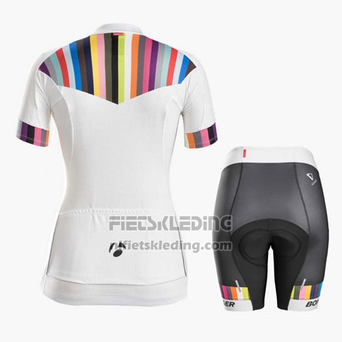 2016 Fietskleding Trek Oranje en Wit Korte Mouwen en Koersbroek