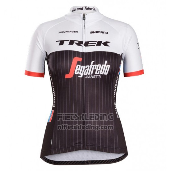 2016 Fietskleding Vrouw Trek Zwart en Rood Korte Mouwen en Koersbroek