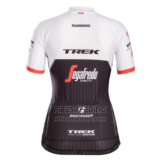2016 Fietskleding Vrouw Trek Zwart en Rood Korte Mouwen en Koersbroek