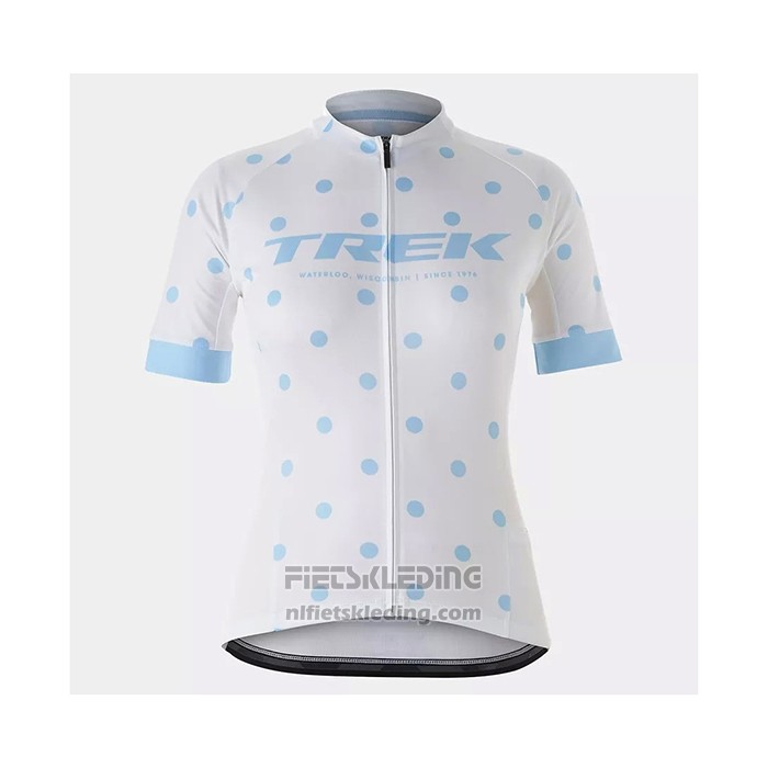 2021 Fietskleding Vrouw Trek Wit Lichtblauw Korte Mouwen en Koersbroek