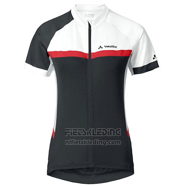 2017 Fietskleding Vrouw Vaude Wit en Zwart Korte Mouwen en Koersbroek